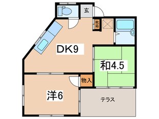 岩崎コーポの物件間取画像